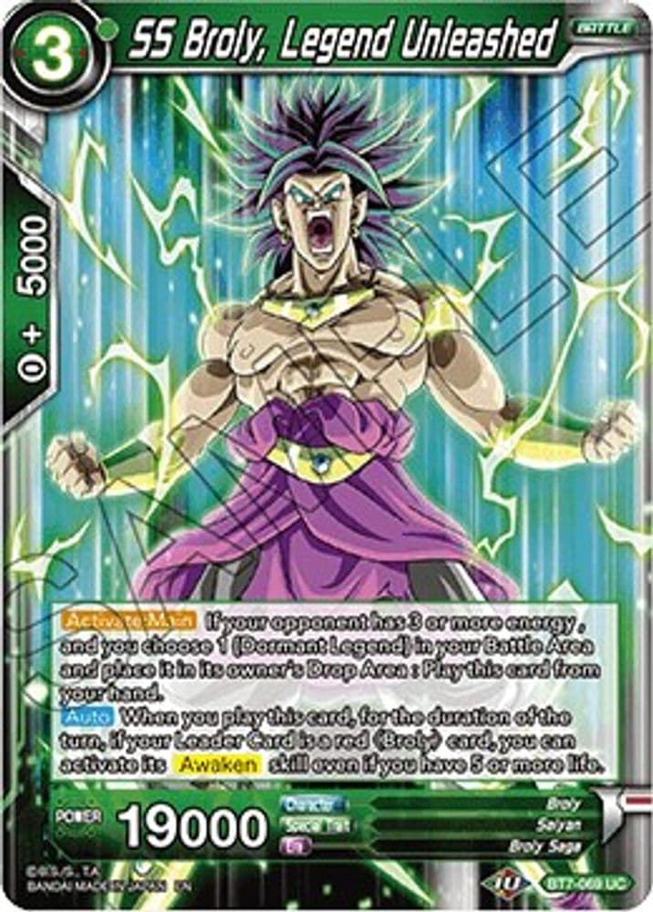 SS Broly, Legend Unleashed