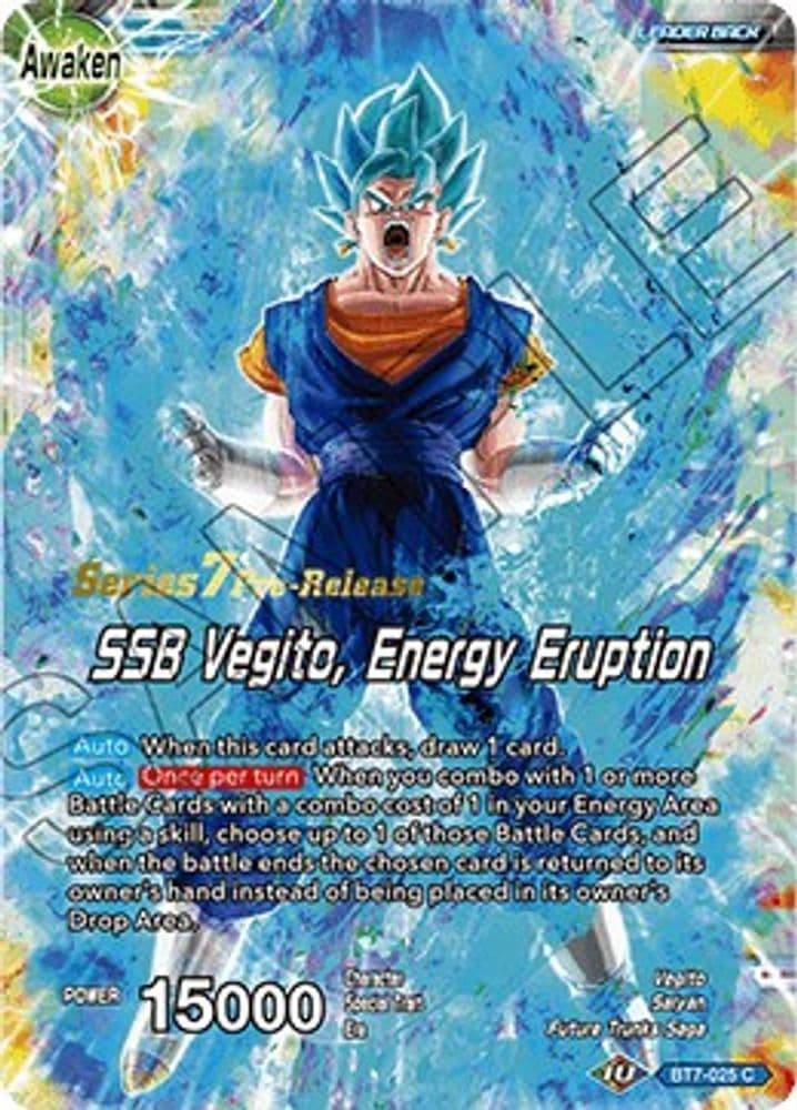 Son Goku & Vegeta // SSB Vegito, Energy Eruption (Pre-Release)