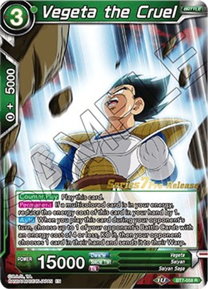 Vegeta the Cruel (Pre-Release)