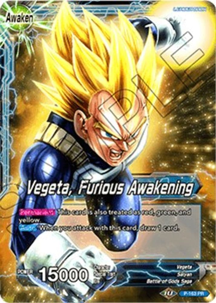 Vegeta // Vegeta, Furious Awakening (Championship Final 2019) (SIlver Metal Foil) (Draft Box 04 Tournament)