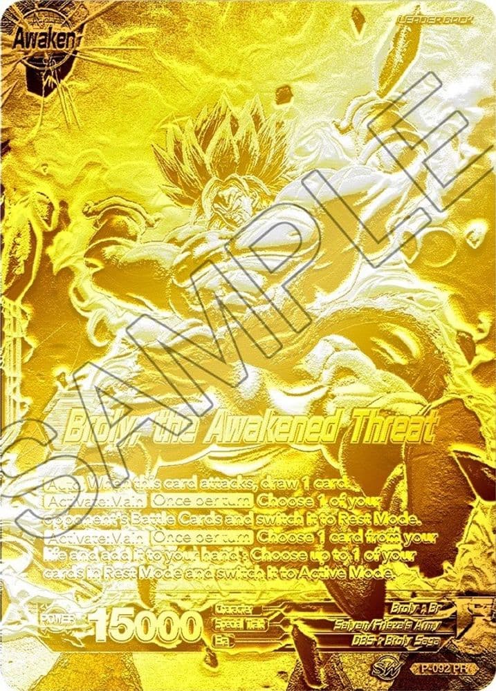 Broly // Broly, the Awakened Threat (Championship Final 2019 · Gold Metal Foil)