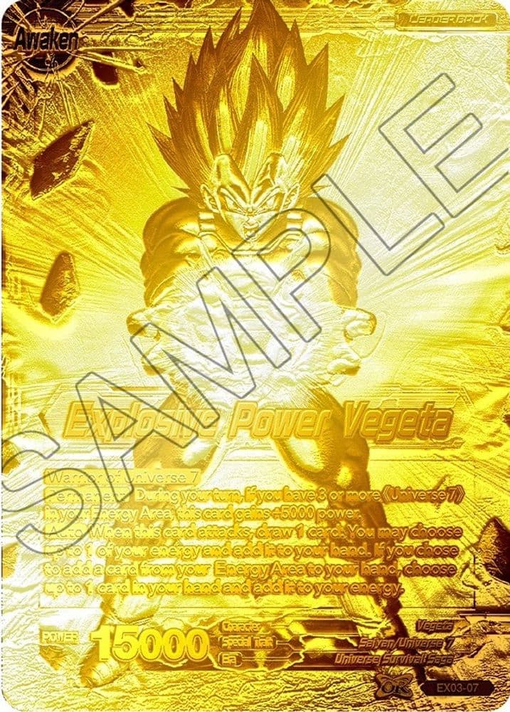 Vegeta // Explosive Power Vegeta (Championship Final 2019 · Gold Metal Foil)