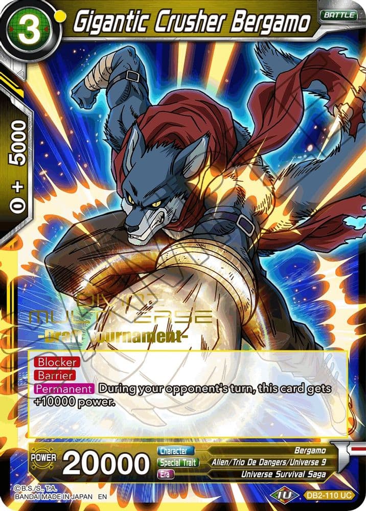 Gigantic Crusher Bergamo (Divine Multiverse Draft Tournament)