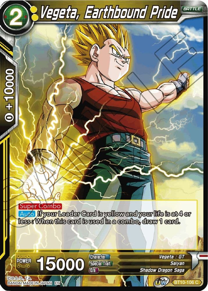 Vegeta, Earthbound Pride