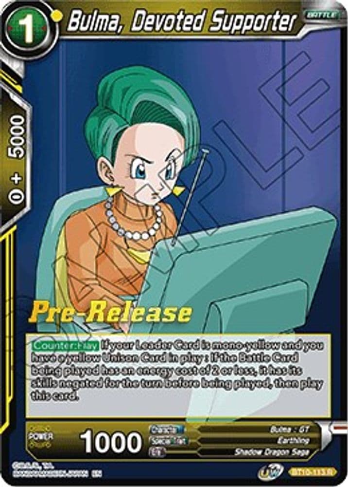 Bulma, Devoted Supporter (Pre-Release)