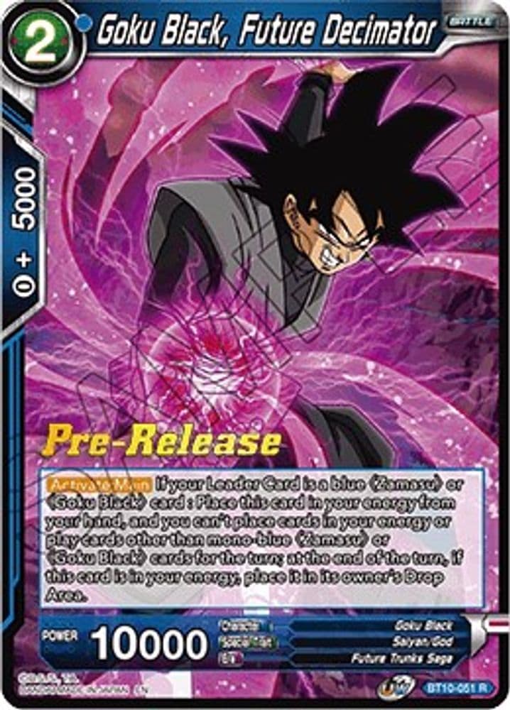 Goku Black, Future Decimator (Pre-Release)