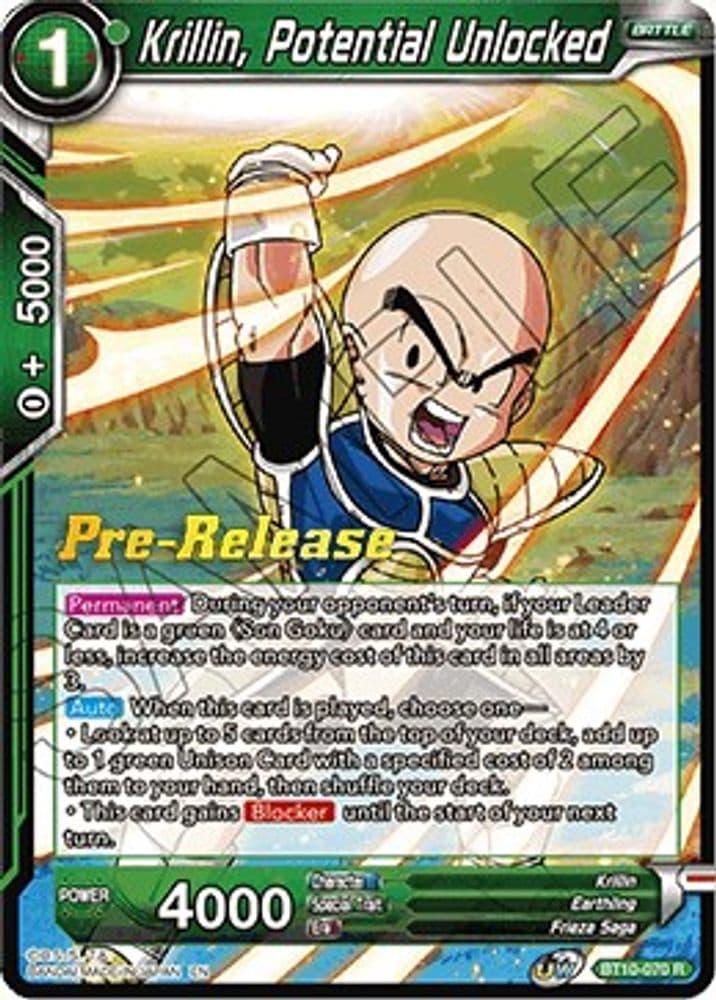 Krillin, Potential Unlocked (Pre-Release)