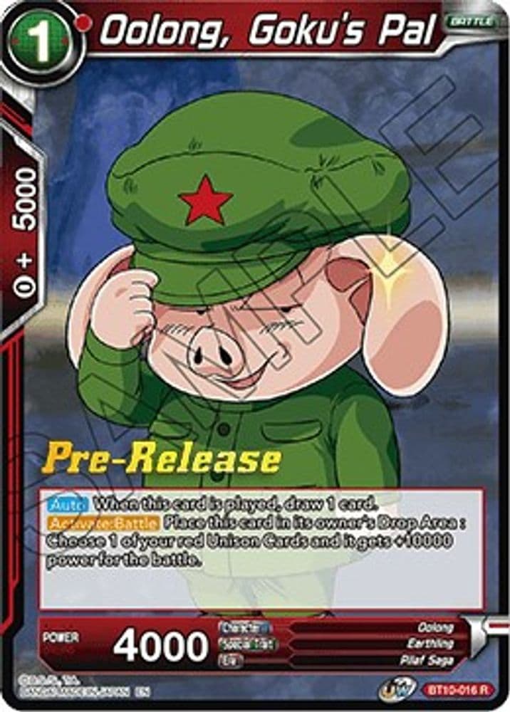 Oolong, Goku's Pal (Pre-Release)