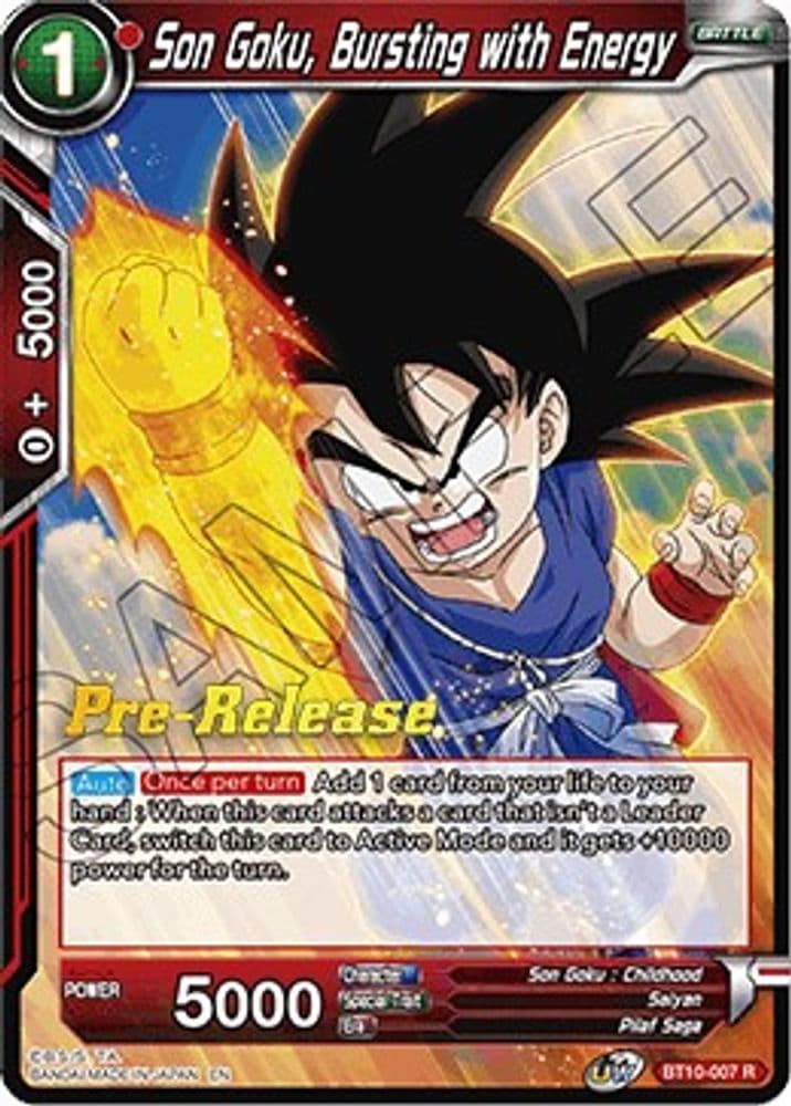 Son Goku, Bursting with Energy (Pre-Release)