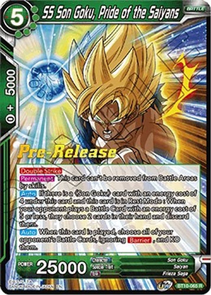 SS Son Goku, Pride of the Saiyans (Pre-Release)