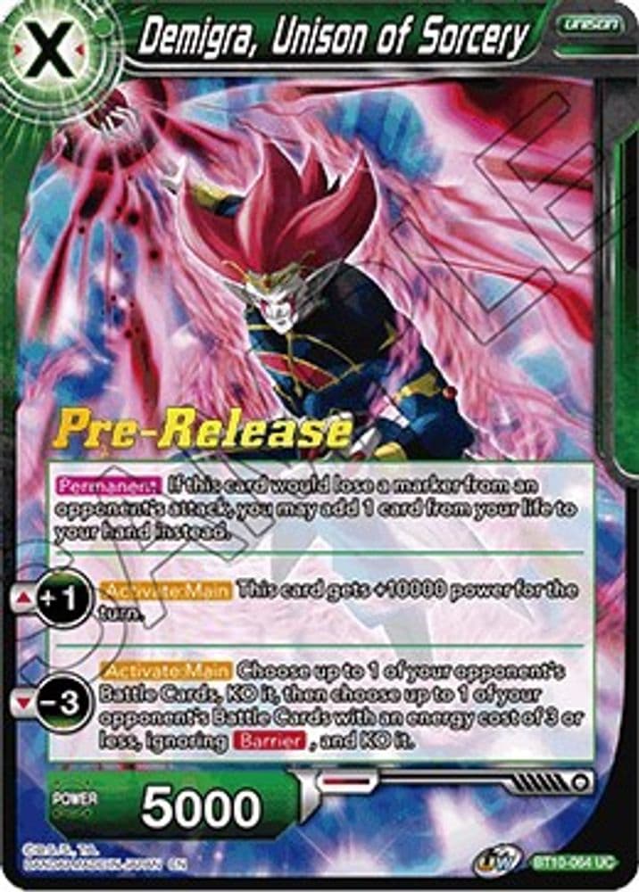 Demigra, Unison of Sorcery (Pre-Release)