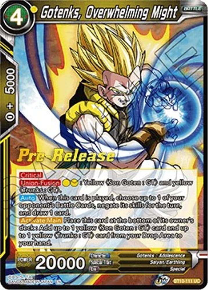 Gotenks, Overwhelming Might (Pre-Release)