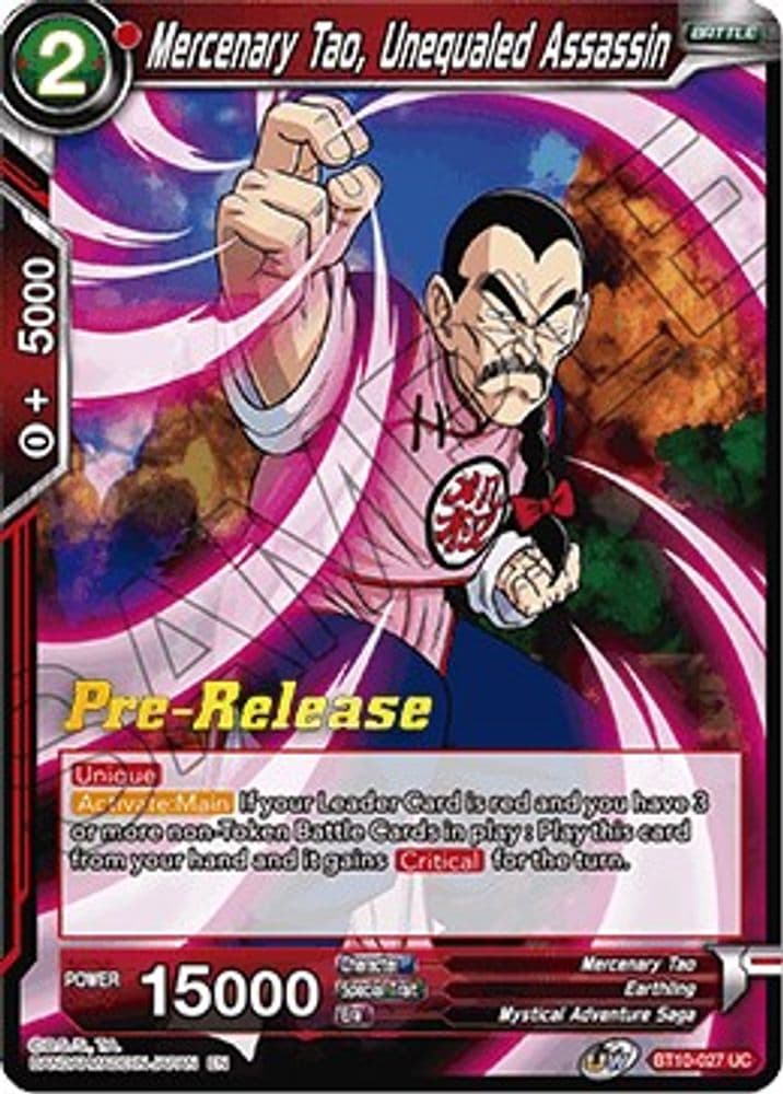 Mercenary Tao, Unequaled Assassin (Pre-Release)