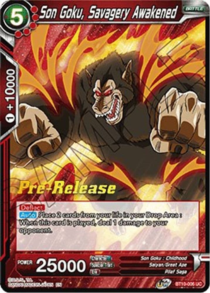 Son Goku, Savagery Awakened (Pre-Release)