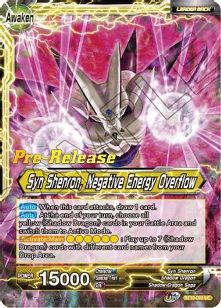 Syn Shenron // Syn Shenron, Negative Energy Overflow (Pre-Release)