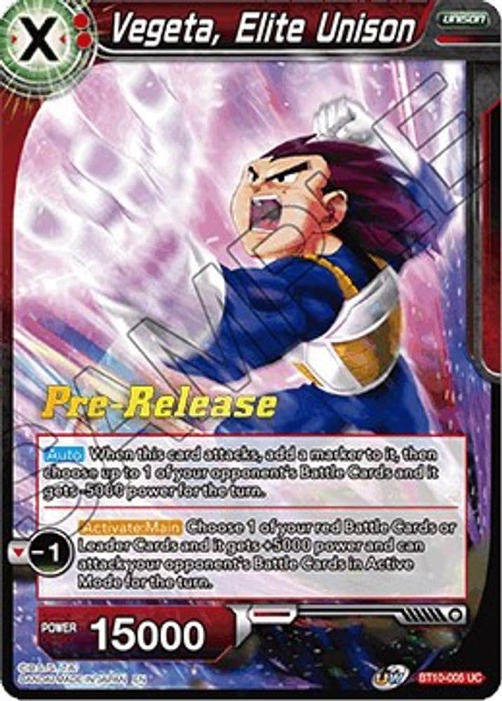 Vegeta, Elite Unison (Pre-Release)