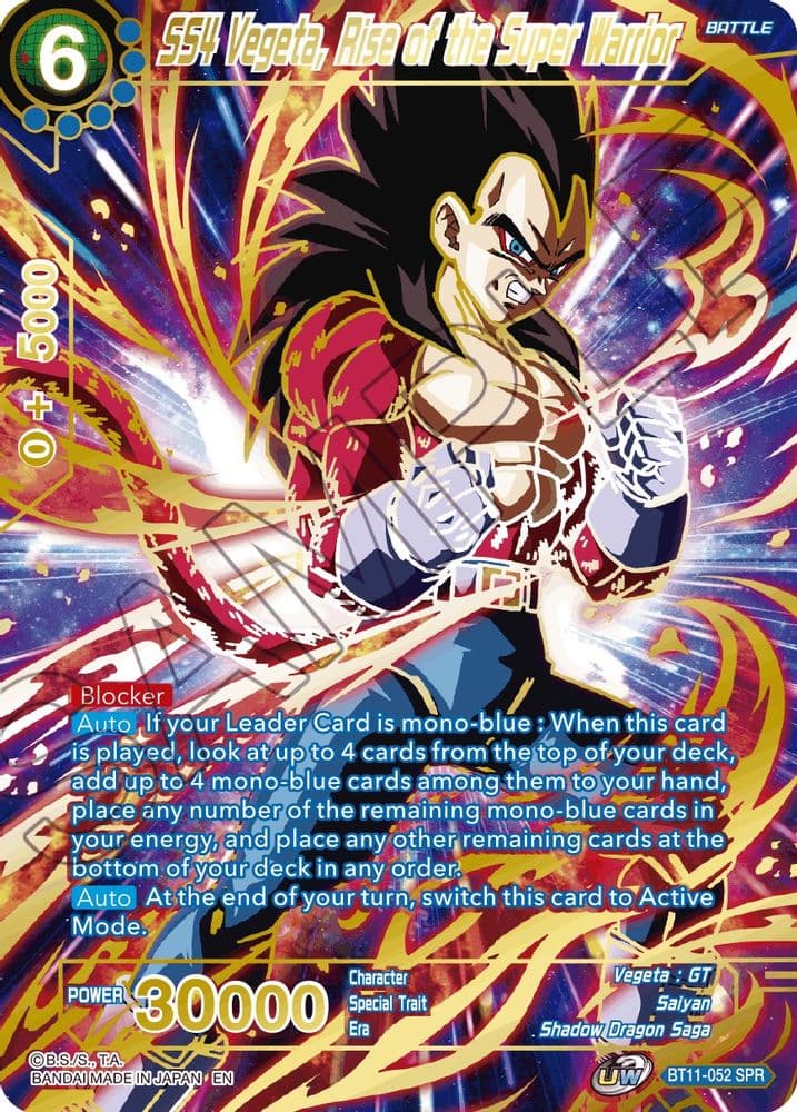 SS4 Vegeta, Rise of the Super Warrior (SPR)