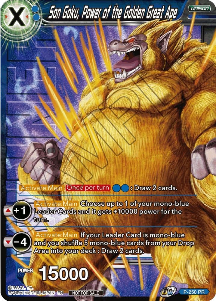 Son Goku, Power of the Golden Great Ape (Winner Stamped)