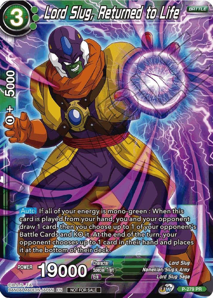 Lord Slug, Returned to Life (Unison Warrior Series Tournament Pack Vol.3)