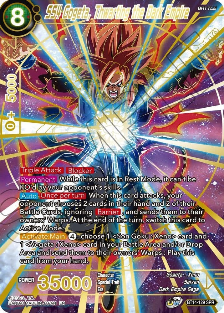 SS4 Gogeta, Thwarting the Dark Empire (SPR)