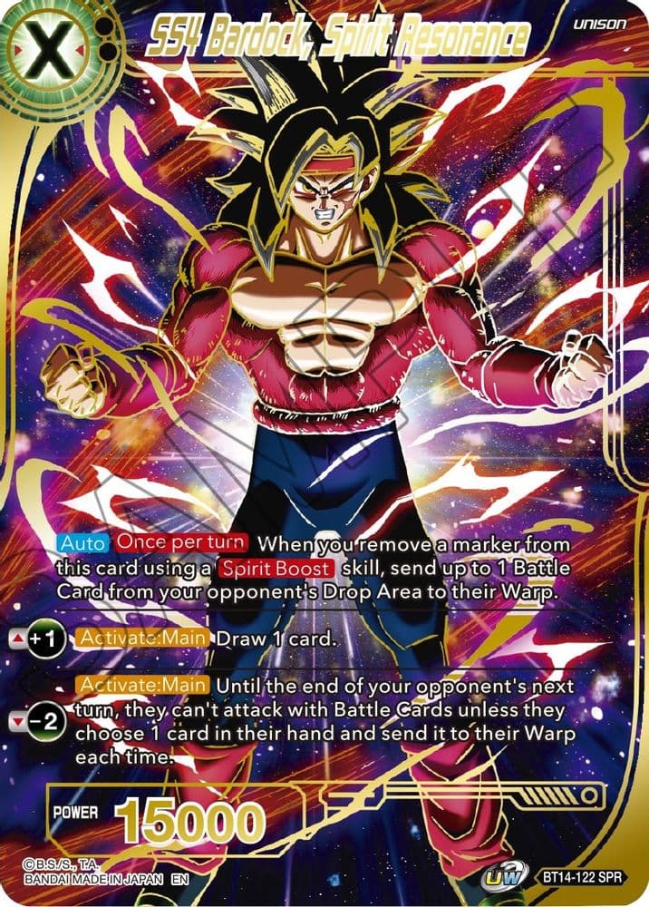 SS4 Bardock, Spirit Resonance (Event Pack 10) (Alternate Foil) (SPR)