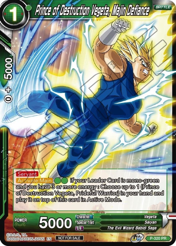 Prince of Destruction Vegeta, Majin Defiance