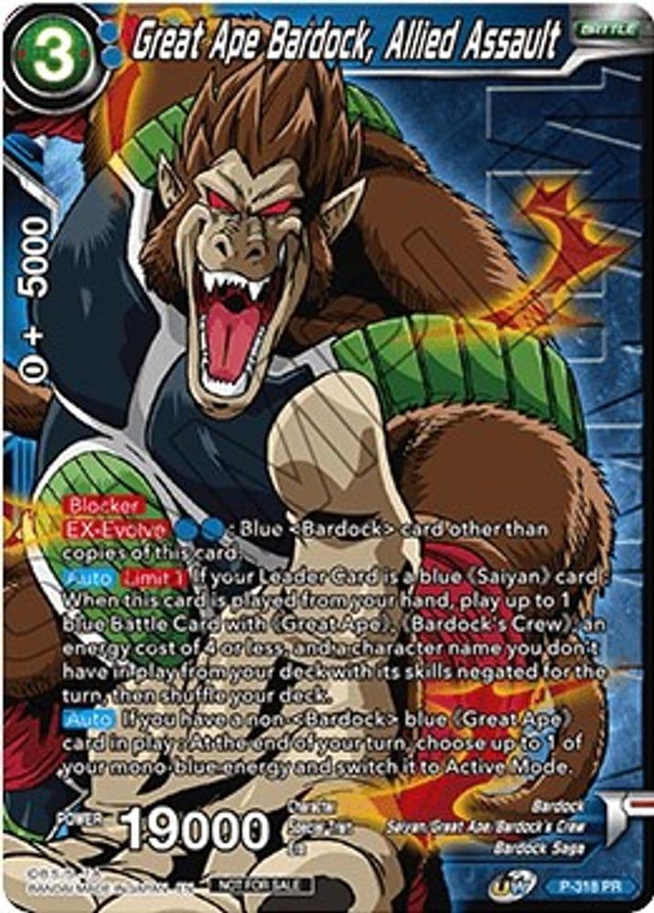 Great Ape Bardock, Allied Assault (Winner Stamped)