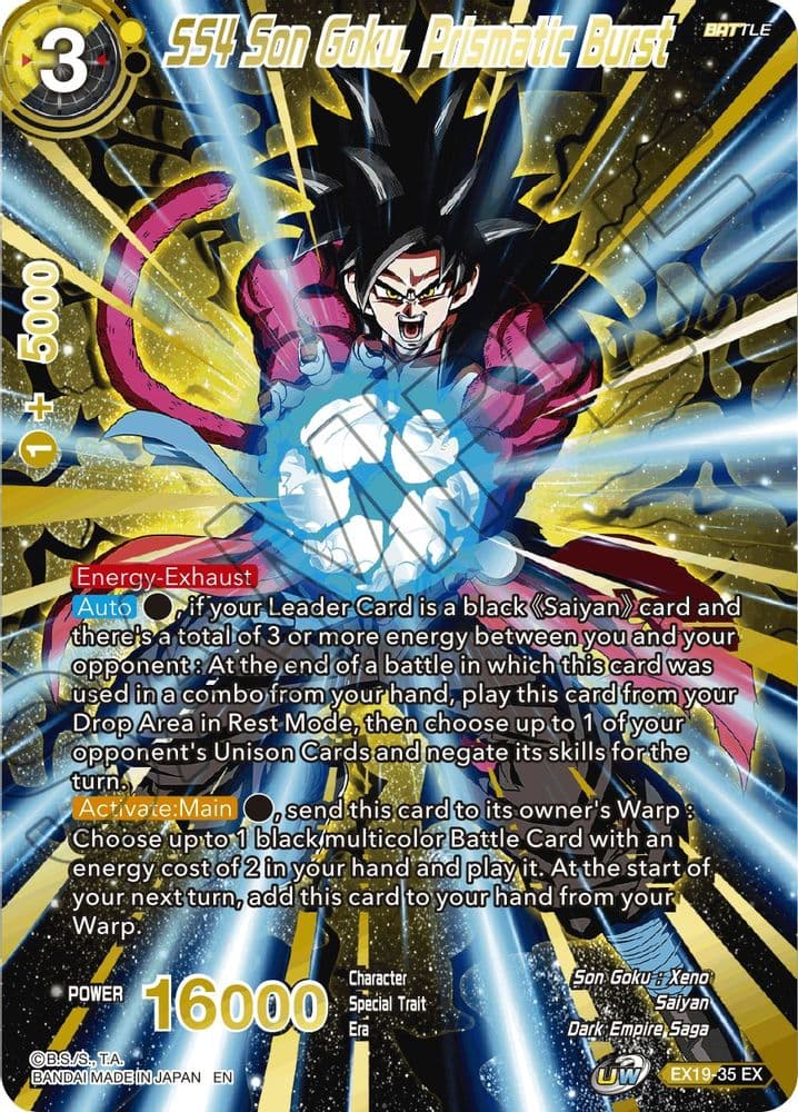 SS4 Son Goku, Prismatic Burst