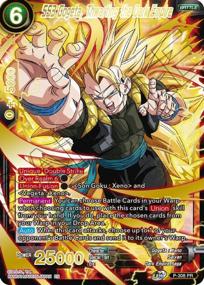 SS3 Gogeta, Thwarting the Dark Empire (Gold Stamped)