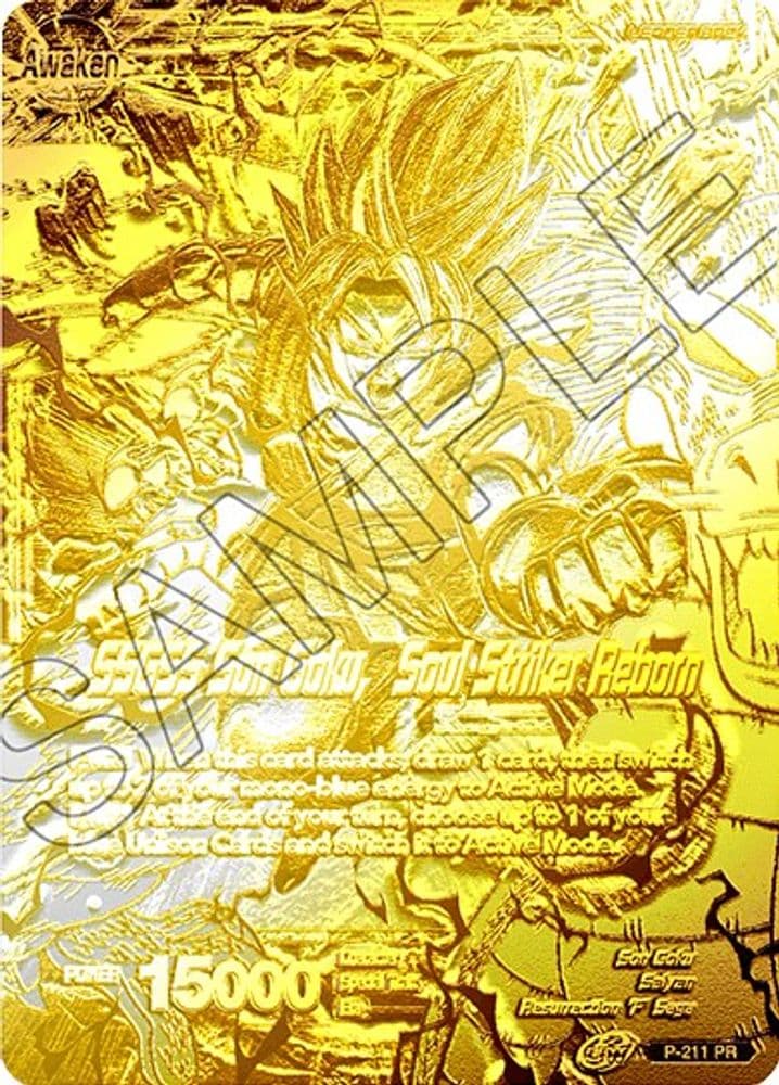 Super Saiyan God Son Goku // SSGSS Son Goku, Soul Striker Reborn (2021 World Championship · Metal Gold Foil)