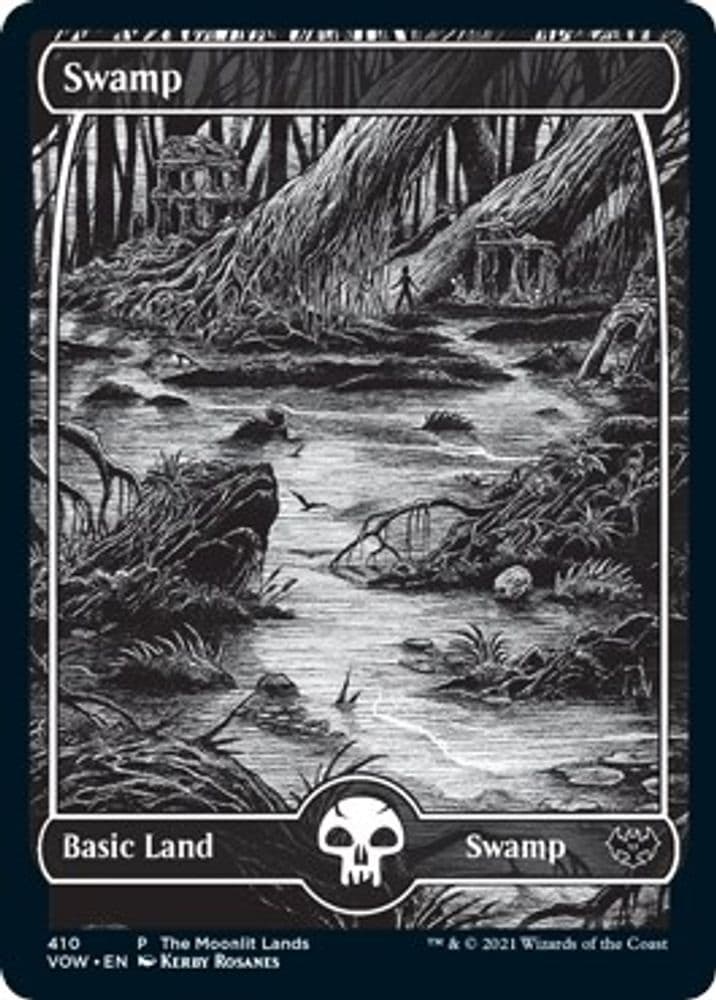 Swamp (Moonlit Land) (Foil Etched)