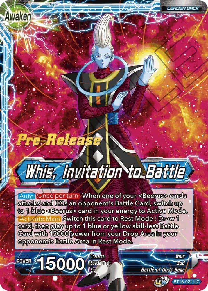 Whis // Whis, Invitation to Battle (Pre-Release)