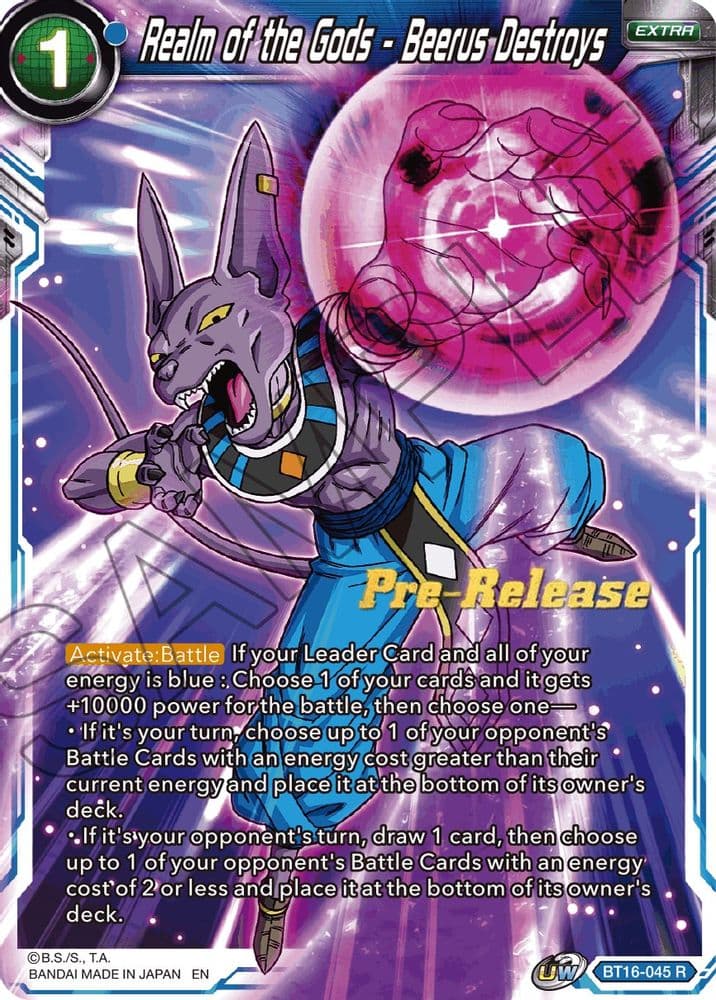 Realm of the Gods - Beerus Destroys (Pre-Release)