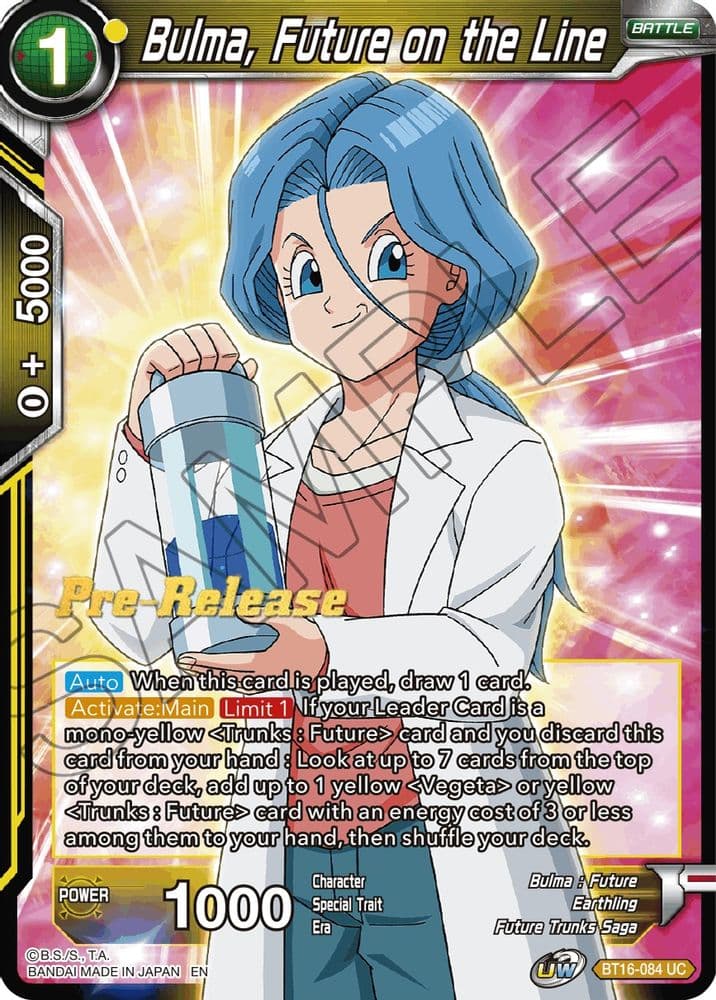 Bulma, Future on the Line (Pre-Release)