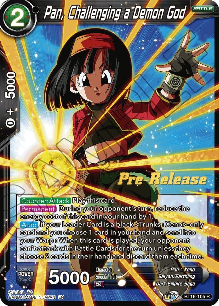 Pan, Challenging a Demon God (Pre-Release)