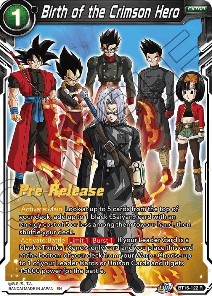 Birth of the Crimson Hero (Pre-Release)