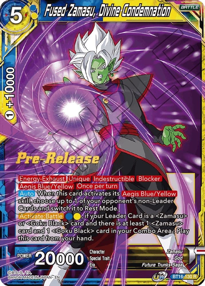 Fused Zamasu, Divine Condemnation (Pre-Release)