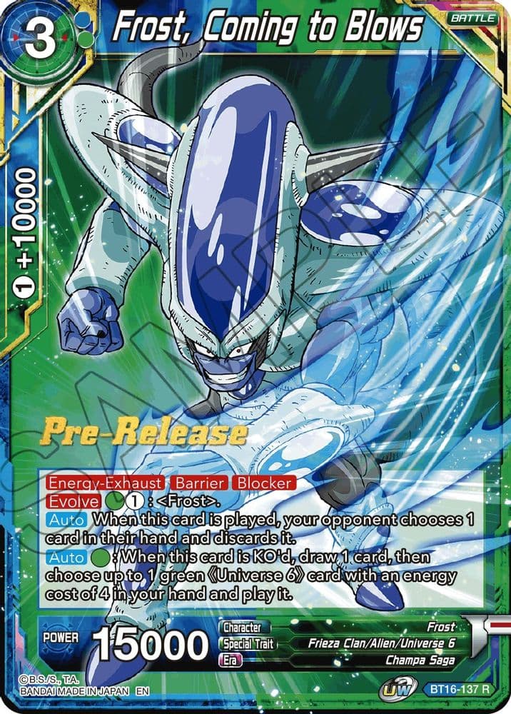 Frost, Coming to Blows (Pre-Release)