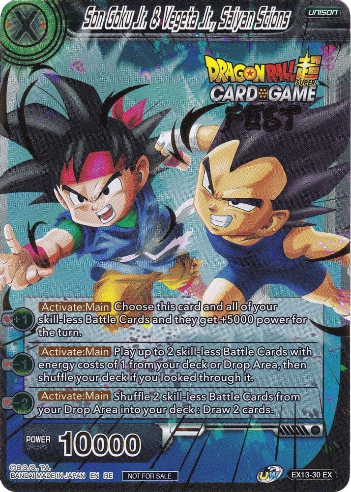 Son Goku Jr. & Vegeta Jr., Saiyan Scions (Card Game Fest 2022)
