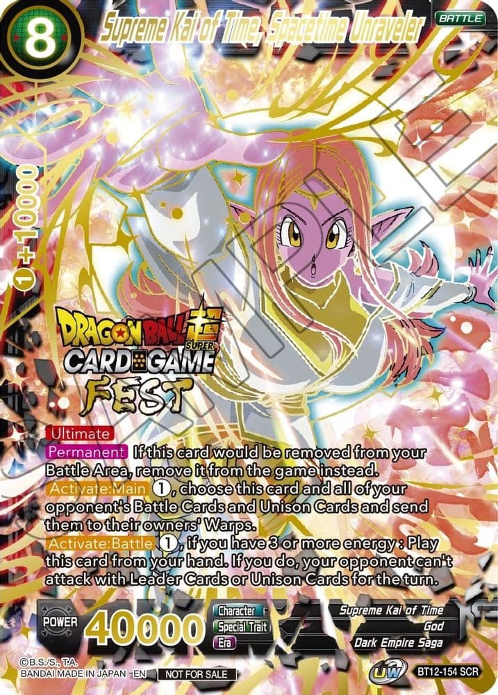 Supreme Kai of Time, Spacetime Unraveler (Card Game Fest 2022 · Winner-Stamped)