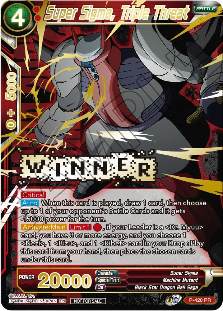 Super Sigma, Triple Threat (Championship Pack 2022 Vol.2 · Winner Gold Stamped)
