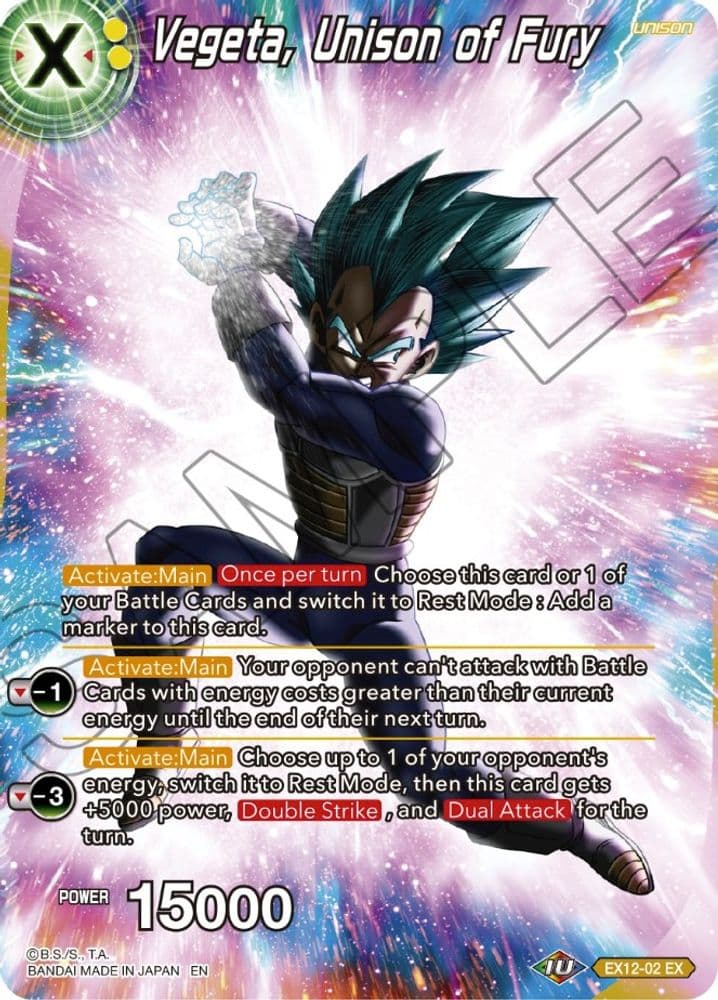 Vegeta, Unison of Fury