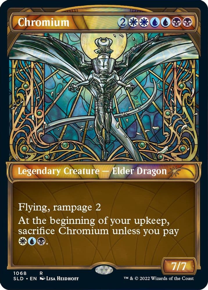 Chromium (Stained Glass) (Textured Foil)
