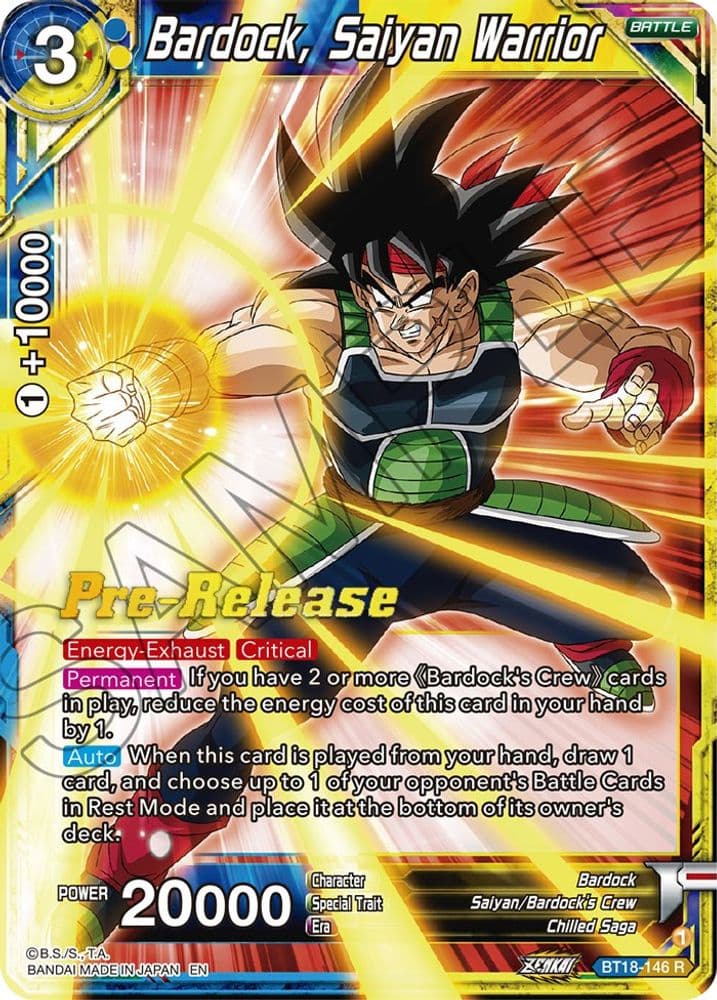 Bardock, Saiyan Warrior (Pre-Release)