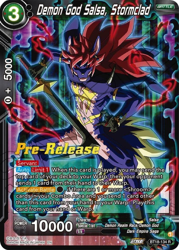 Demon God Salsa, Stormclad (Pre-Release)