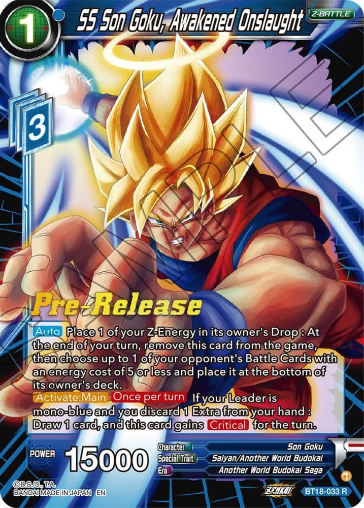 SS Son Goku, Awakened Onslaught (Pre-Release)