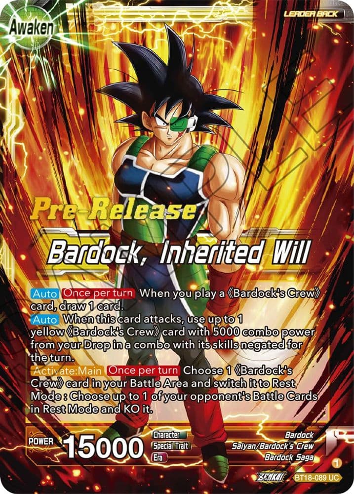 Bardock's Crew // Bardock, Inherited Will (Pre-Release)