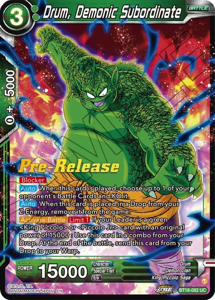 Drum, Demonic Subordinate (Pre-Release)