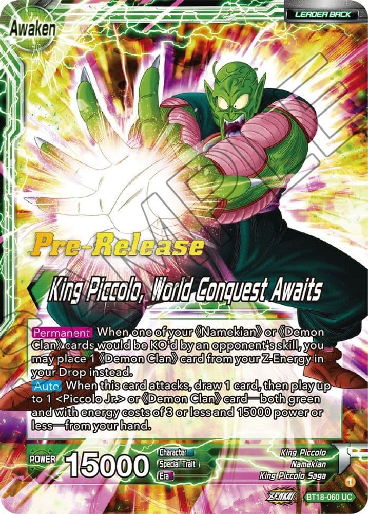 King Piccolo // King Piccolo, World Conquest Awaits (Pre-Release)