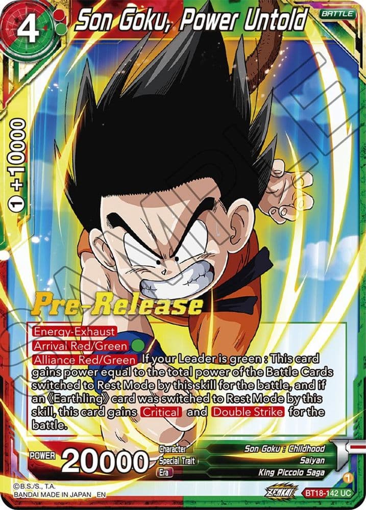 Son Goku, Power Untold (Pre-Release)